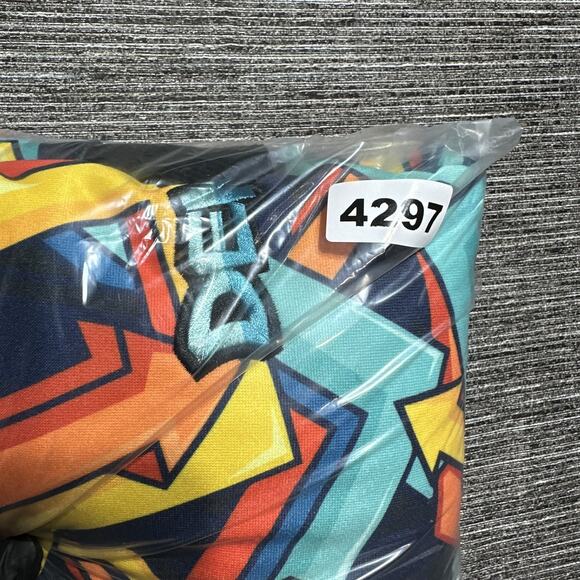 Denis Daily Hoodie Men's Small Blue Abstract Pullover Graffiti Drawstring - Picture 14 of 14